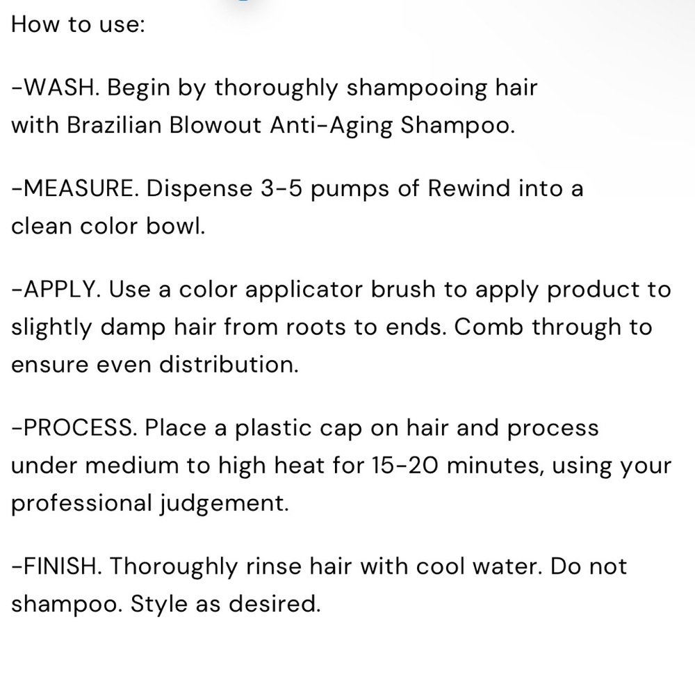 Brazilian Blowout Rewind Anti Aging Reparative Salon Treatment - 34 oz - Picture 3 of 9
